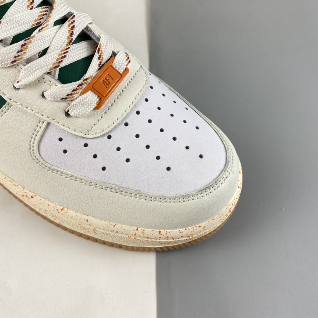 P190  Nike Air Force 1’07 Low 白黄绿拼色 空军一号低帮休闲板鞋 DQ5085-111