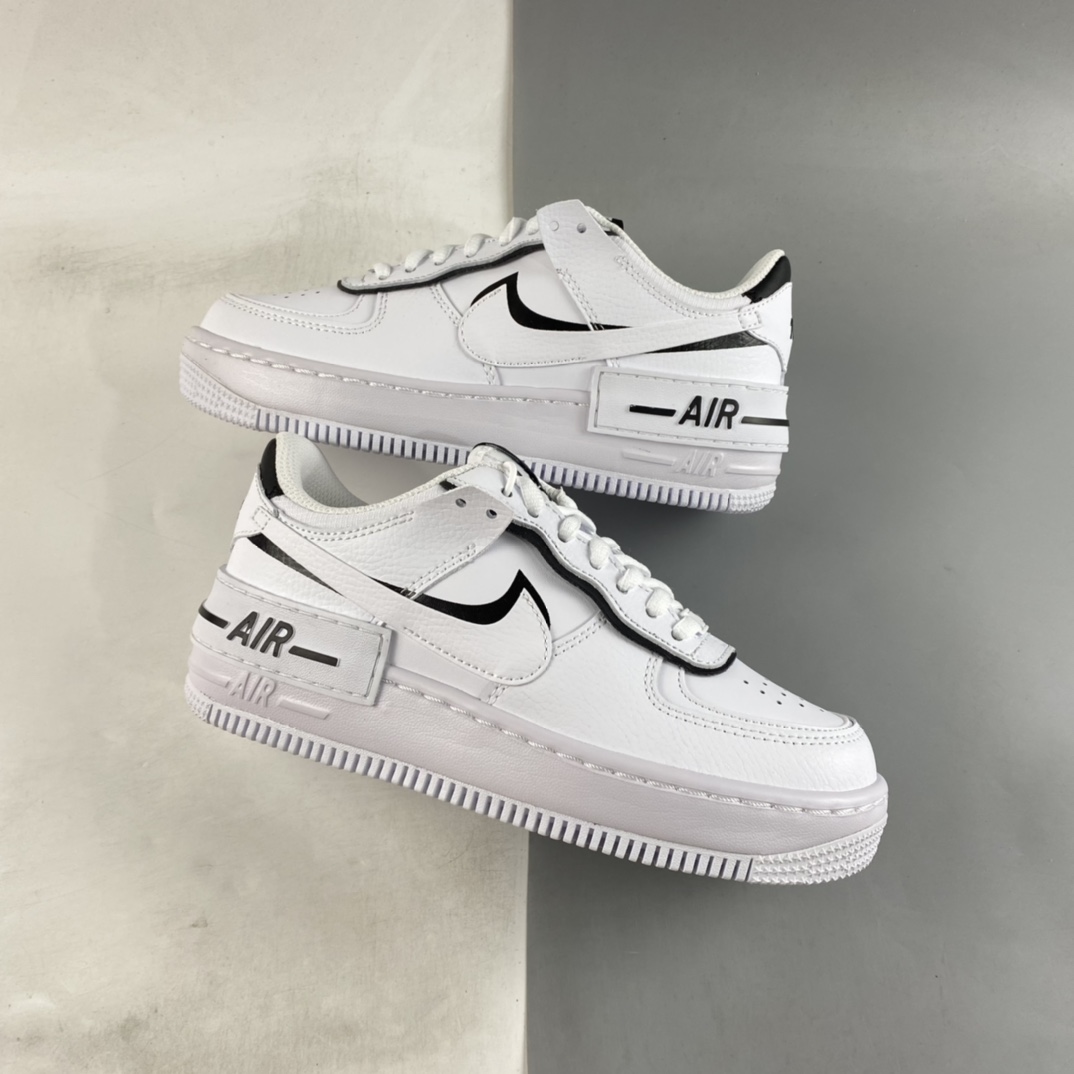 P200  Nike Air Force 1 Shadow 空军一号轻量增高低帮百搭板鞋 CQ0919-001