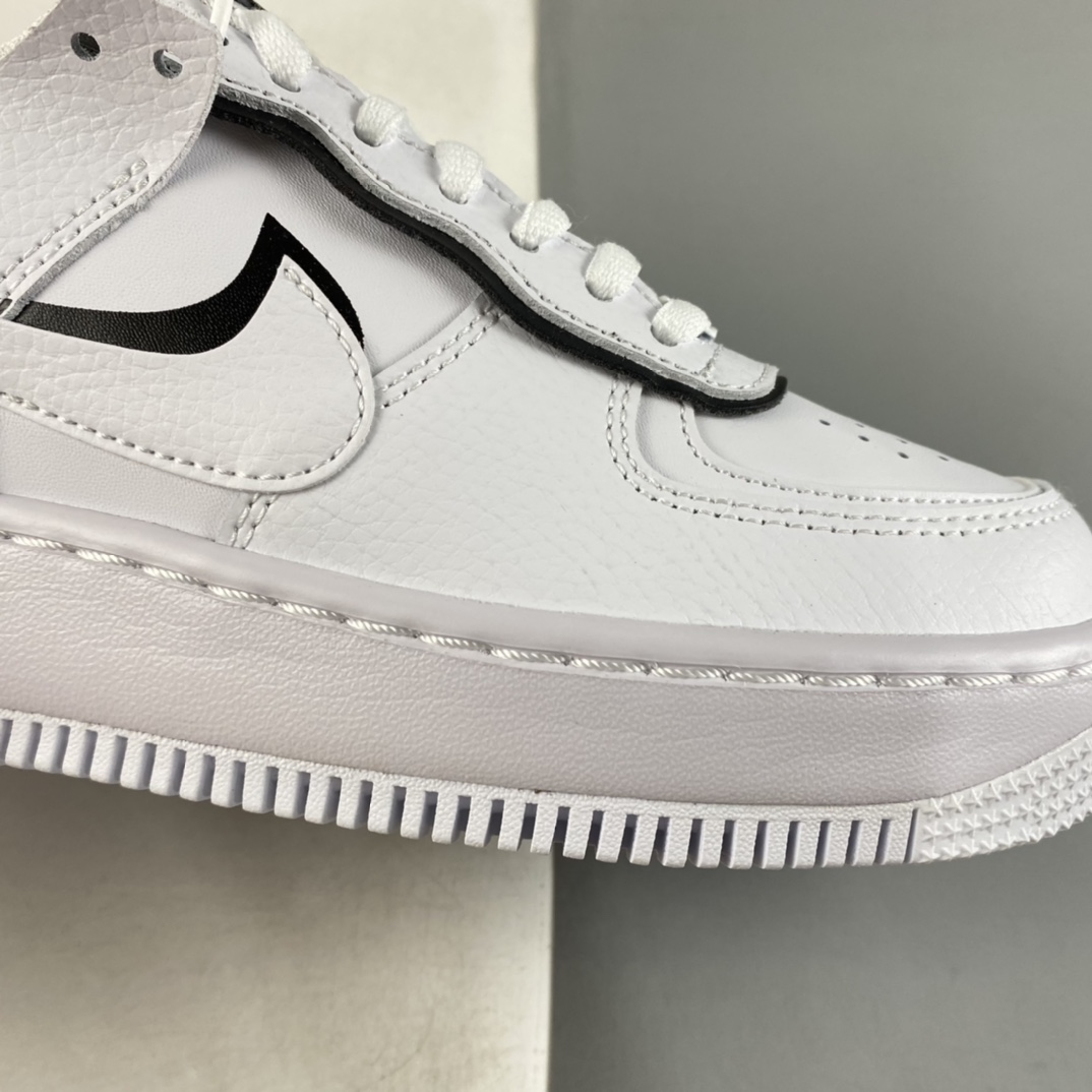 P200  Nike Air Force 1 Shadow 空军一号轻量增高低帮百搭板鞋 CQ0919-001