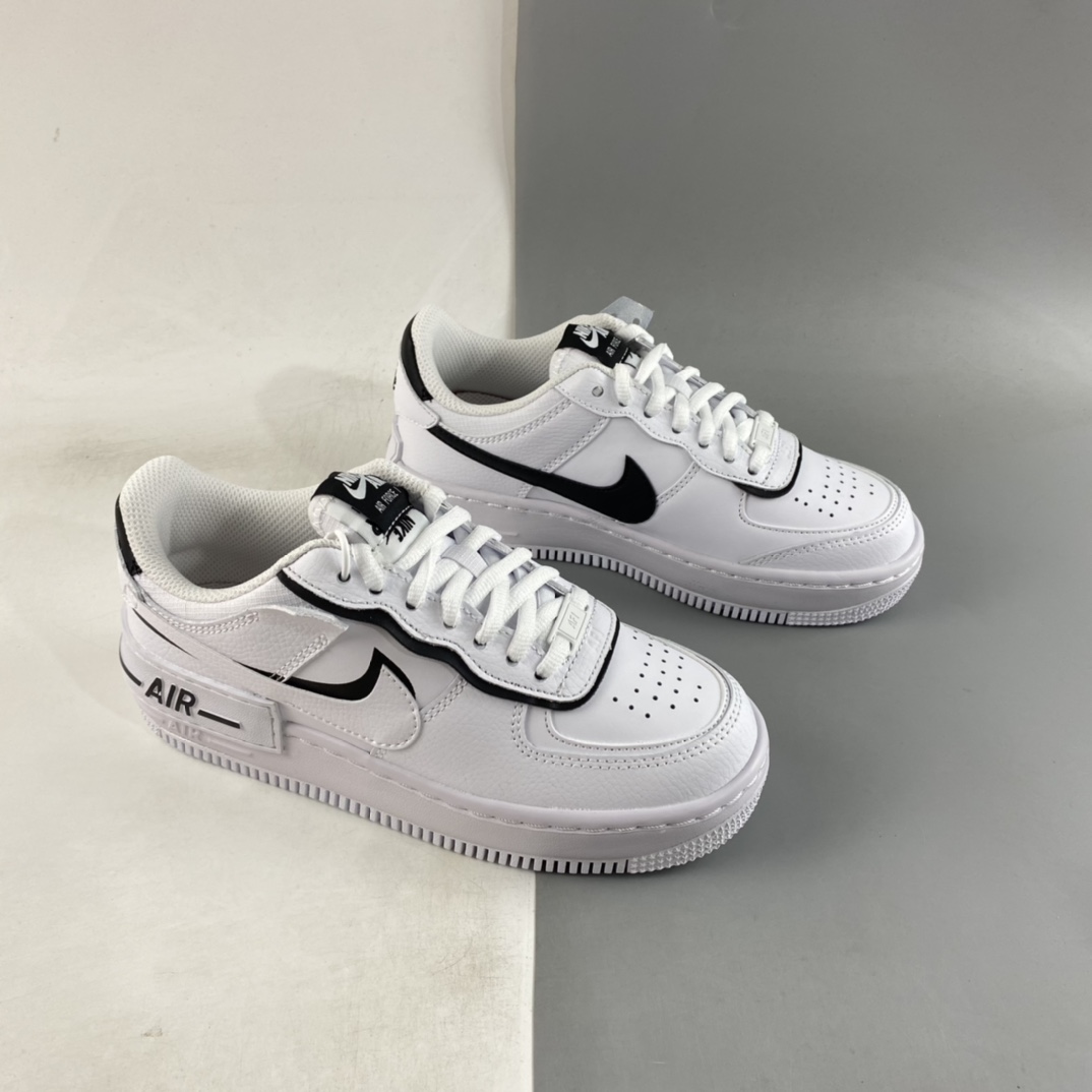 P200  Nike Air Force 1 Shadow 空军一号轻量增高低帮百搭板鞋 CQ0919-001