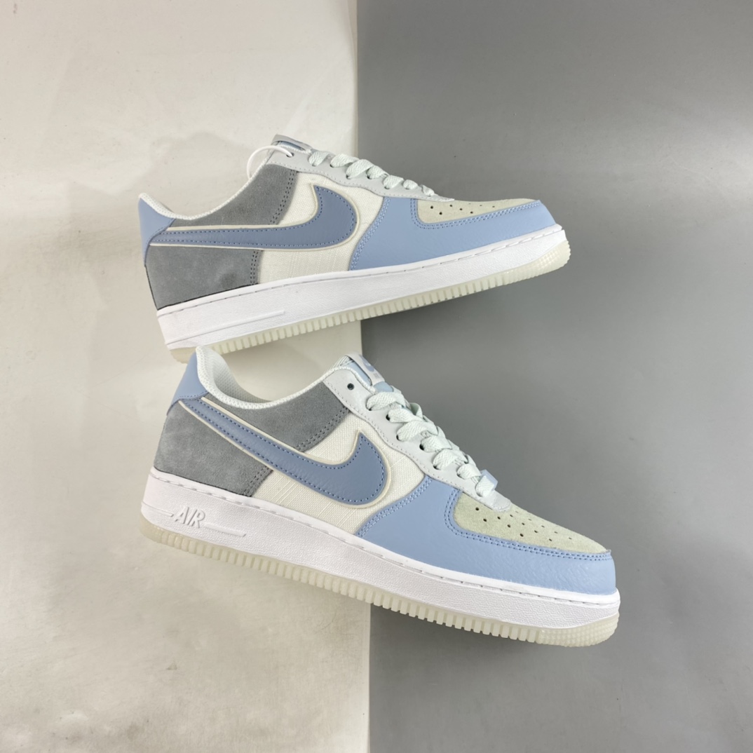 P200  Nike Air Force 1’07 Low 幻影冰蓝 空军一号低帮休闲板鞋 AO2425-400