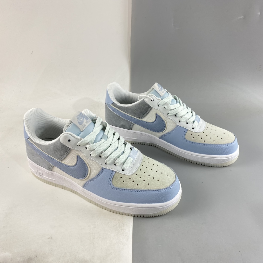 P200  Nike Air Force 1’07 Low 幻影冰蓝 空军一号低帮休闲板鞋 AO2425-400
