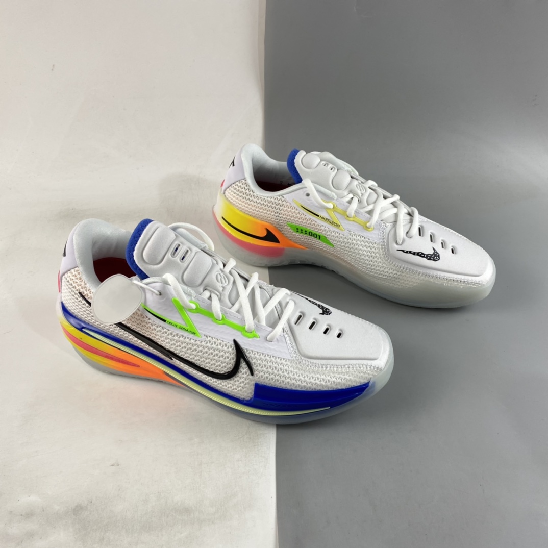P350  Nike Air Zoom G.T.Cut EP 白彩虹配色 实战系列篮球鞋 DX4112-114