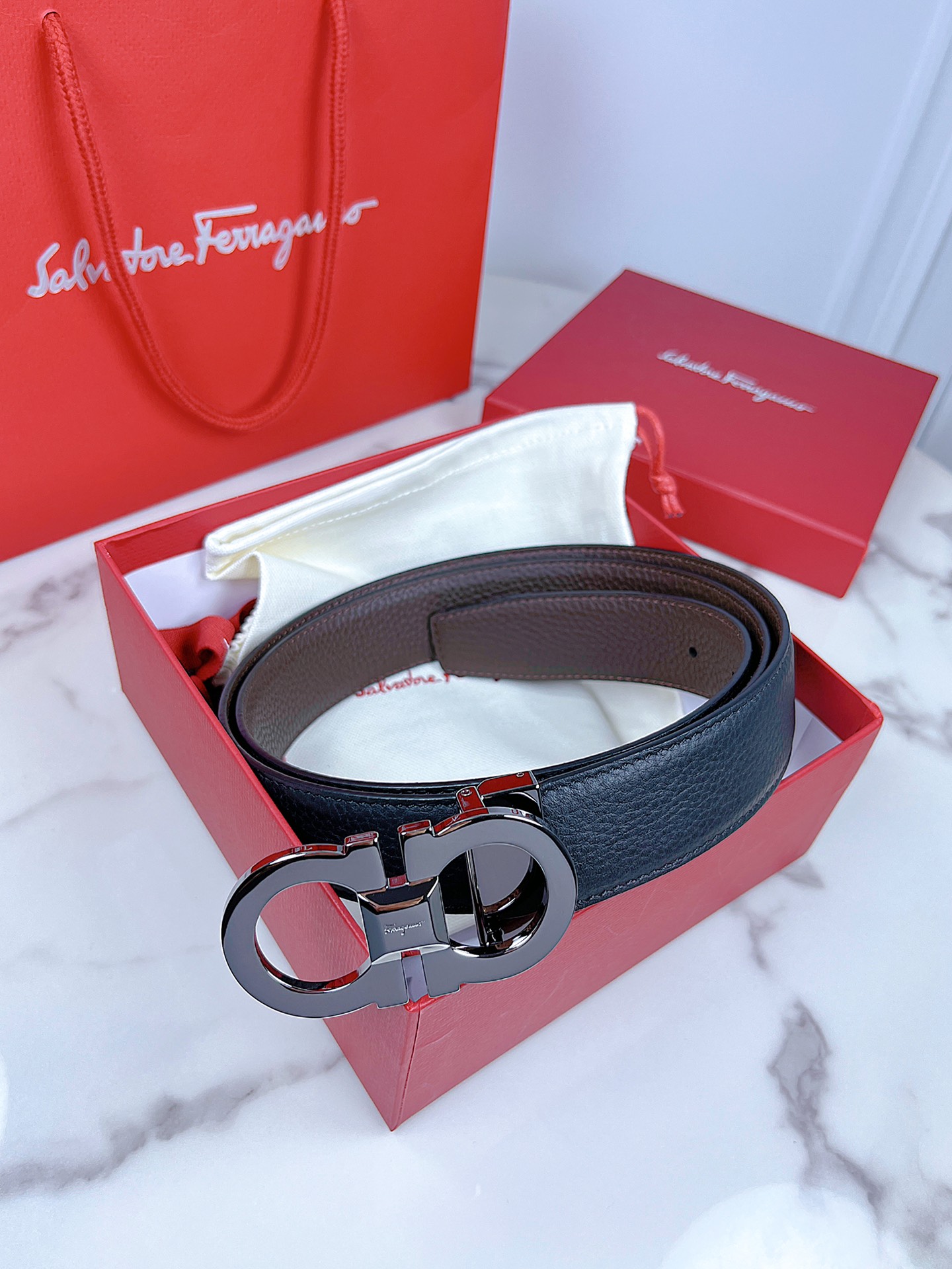 Ferragamo Haute Couture Luxury Atelier Designer Belt Tie Accessories Ref 6