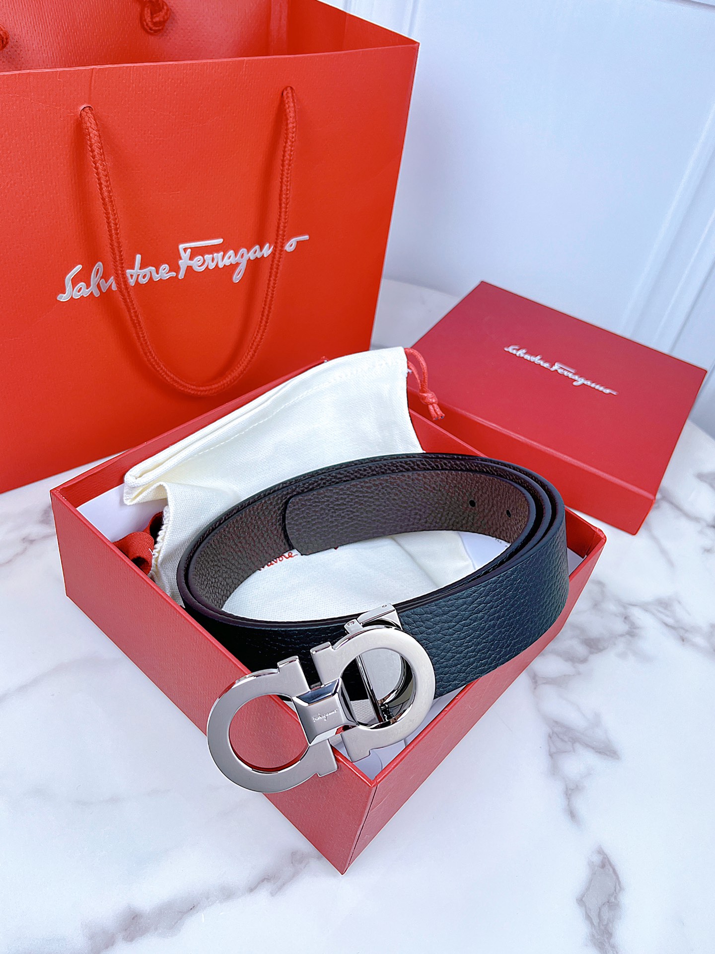 Ferragamo Haute Couture Luxury Atelier Designer Belt Tie Accessories Ref 2