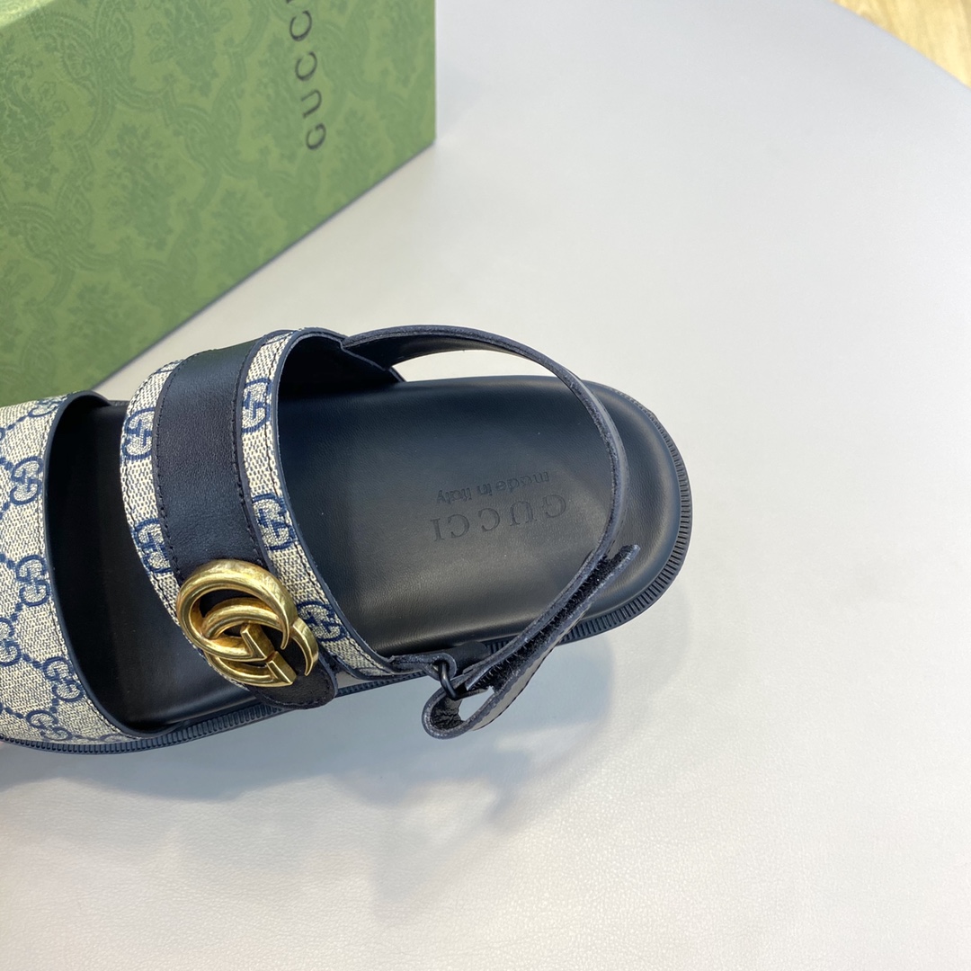 Gucci Men's Slide Sandals with Iconic GG Pattern and Adjustable Straps 10 i1654062486 6727 8