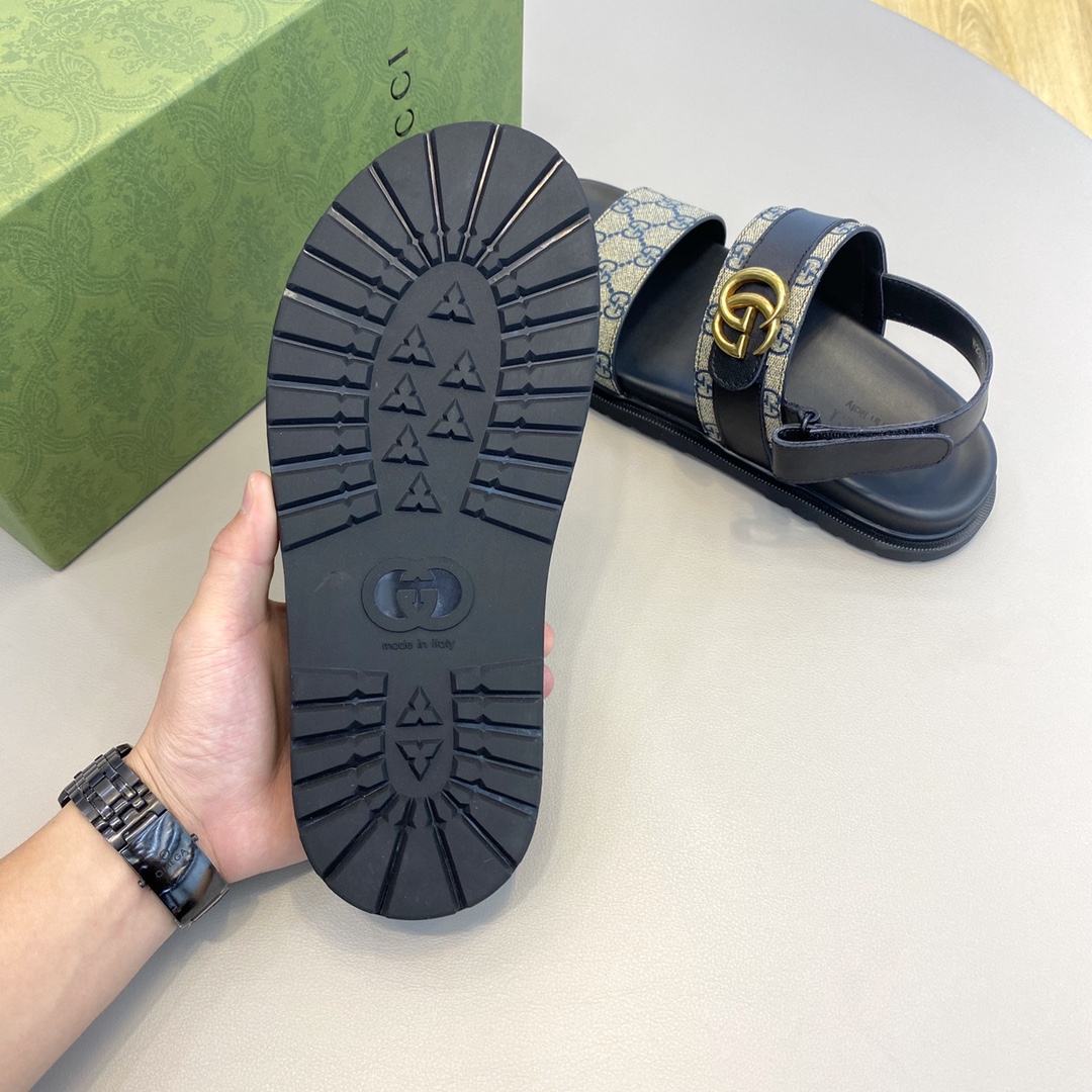 Gucci Men's Slide Sandals with Iconic GG Pattern and Adjustable Straps 7 i1654062486 9589 5