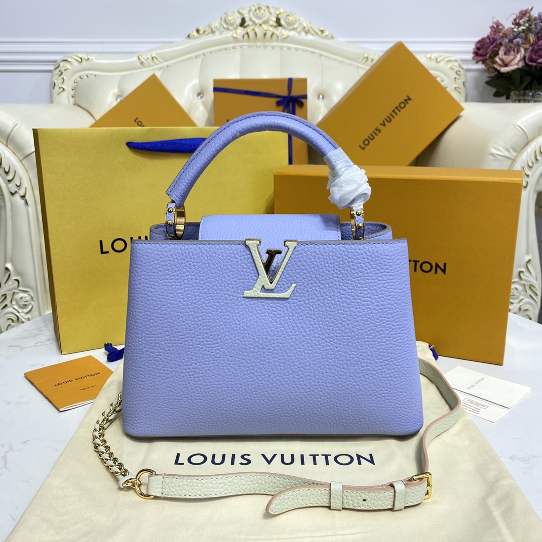 Louis Vuitton LV Capucines Bags Handbags Splicing Cowhide Snake Skin M59516