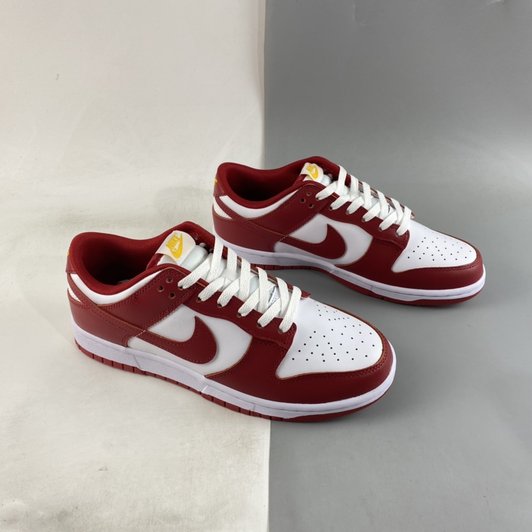 P260  Nike Dunk Low ”Gym Red” 白红金字 SB低帮运动休闲板鞋 DD1391-602