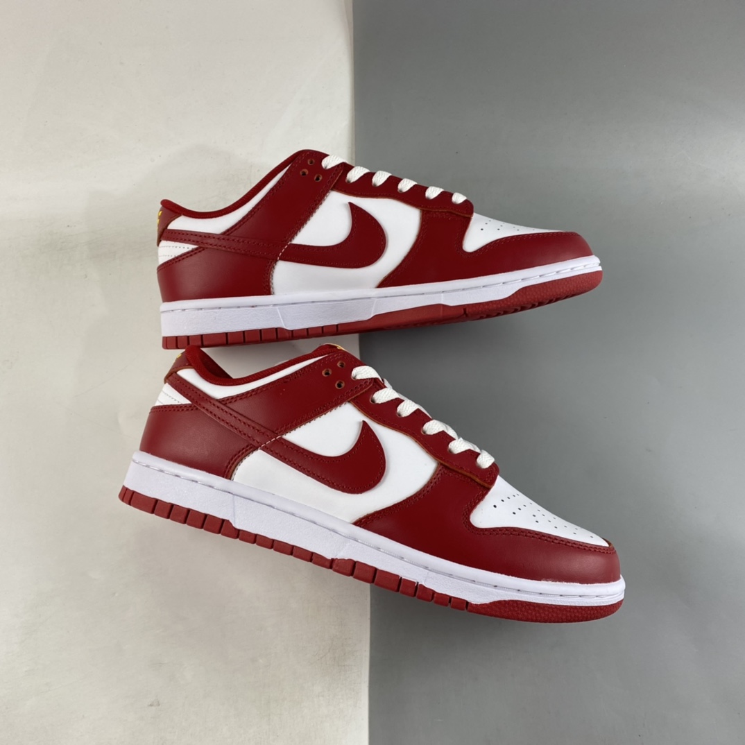P260  Nike Dunk Low ”Gym Red” 白红金字 SB低帮运动休闲板鞋 DD1391-602