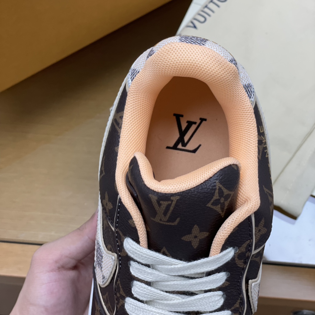 LV/路易威登  经典的Monogram和Damier元素拼接新款联名运动球鞋