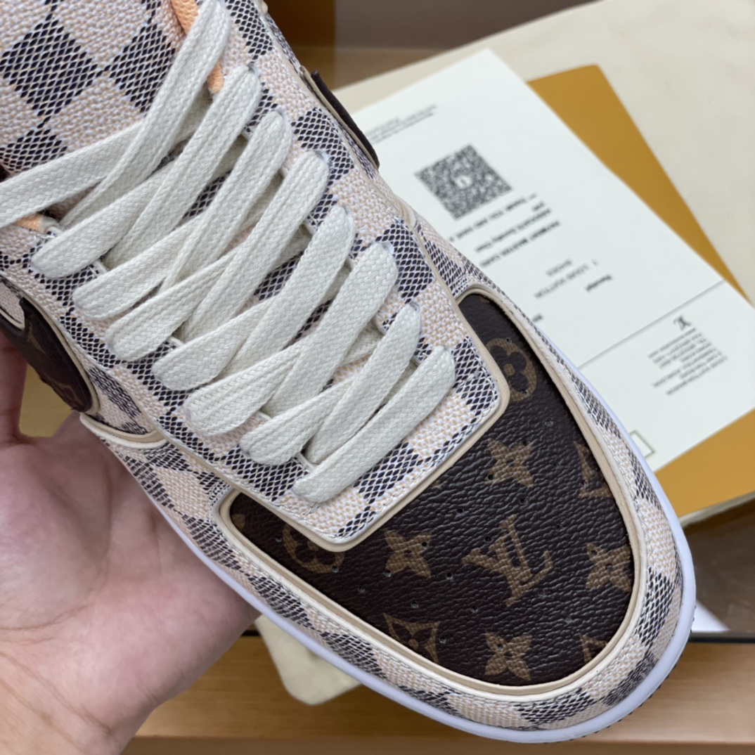 LV/路易威登 经典的Monogram和Damier元素拼接新款联名运动球鞋