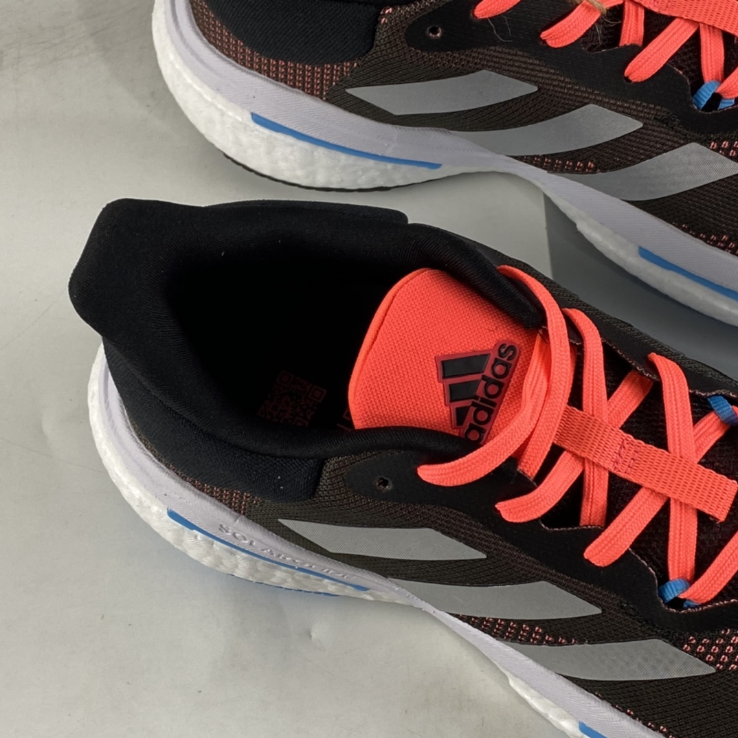 P180  Adidas Solar Glide 5  阿迪随心畅跑系列透气缓震爆米花跑鞋 H01162