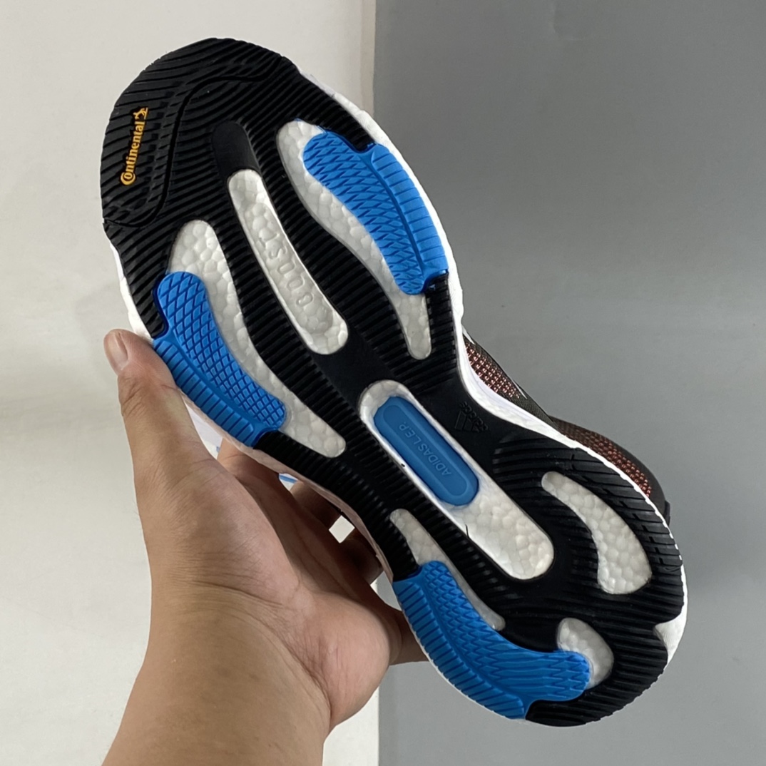 P180  Adidas Solar Glide 5  阿迪随心畅跑系列透气缓震爆米花跑鞋 H01162