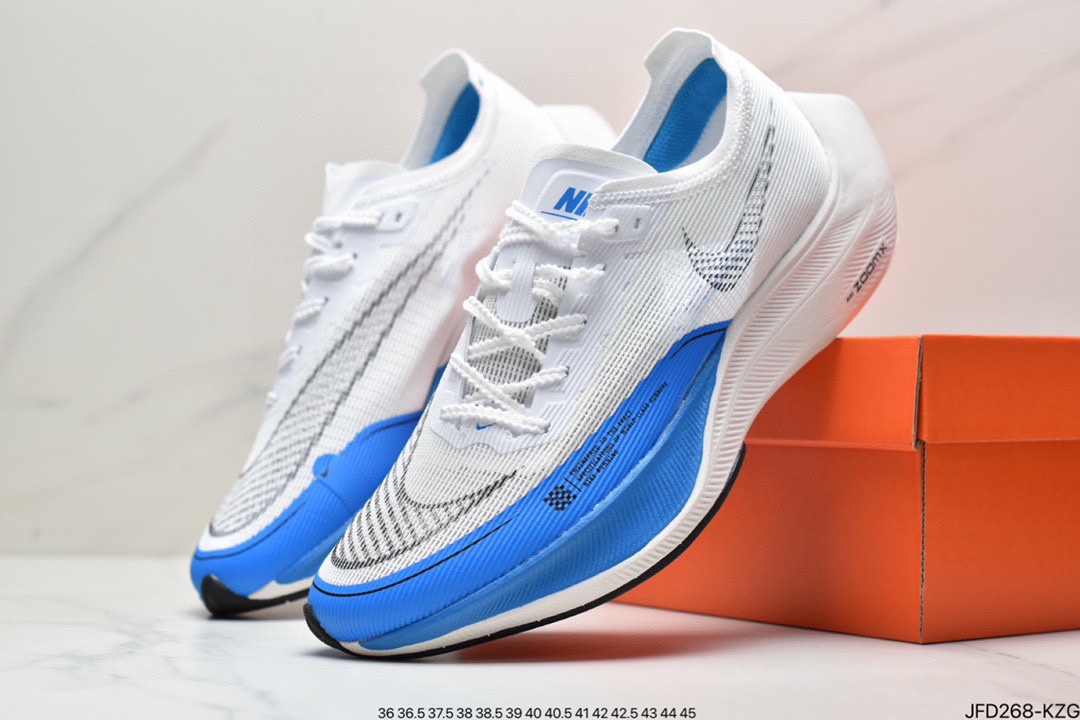170 耐克Nike ZoomX Vaporfly NEXT% 2”White/Black”破2系列马拉松慢跑鞋DM7601