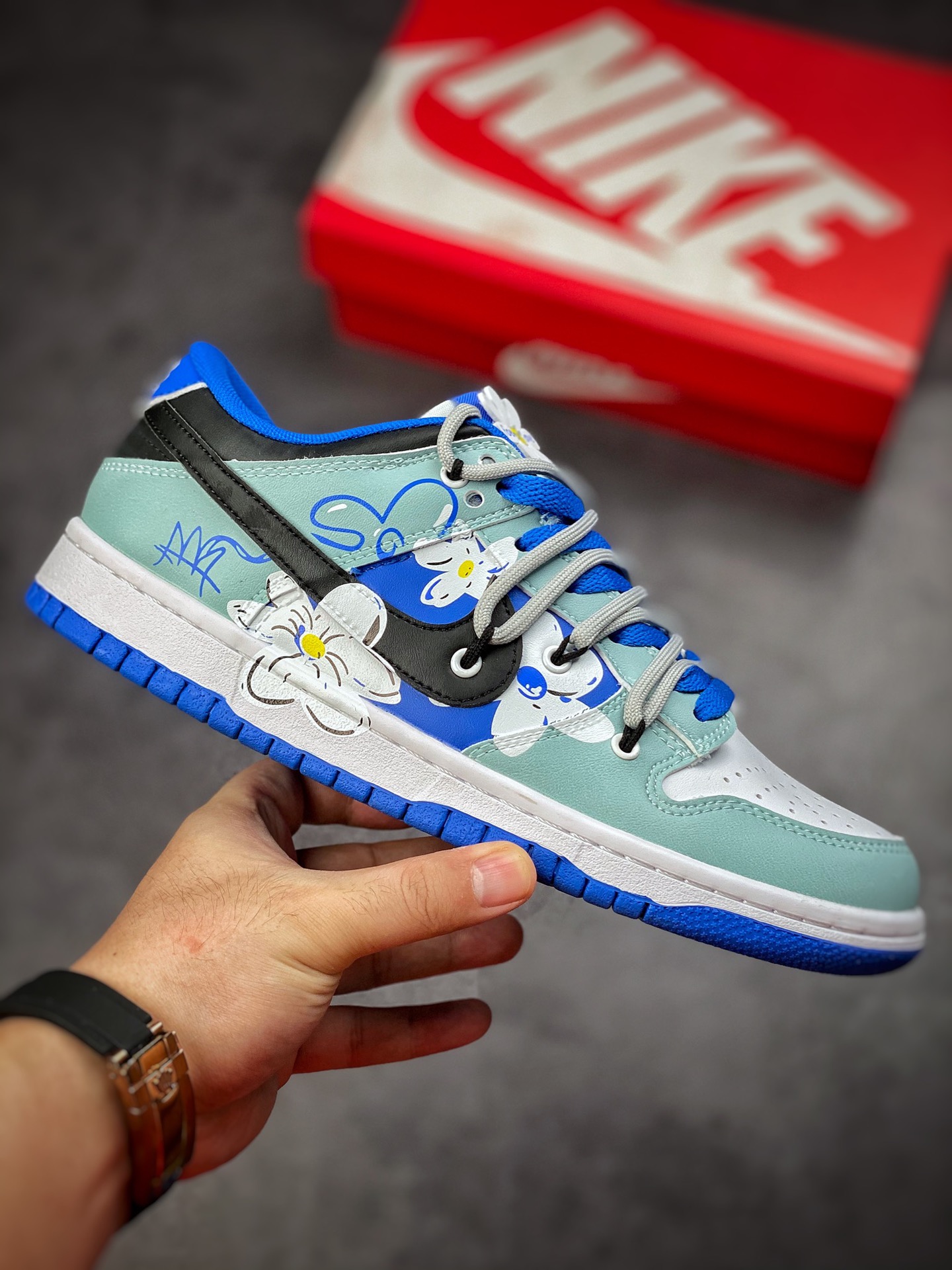 190 Futura x Nike Dunk Low SB联名 解构绑带滑板鞋 CW1590-104