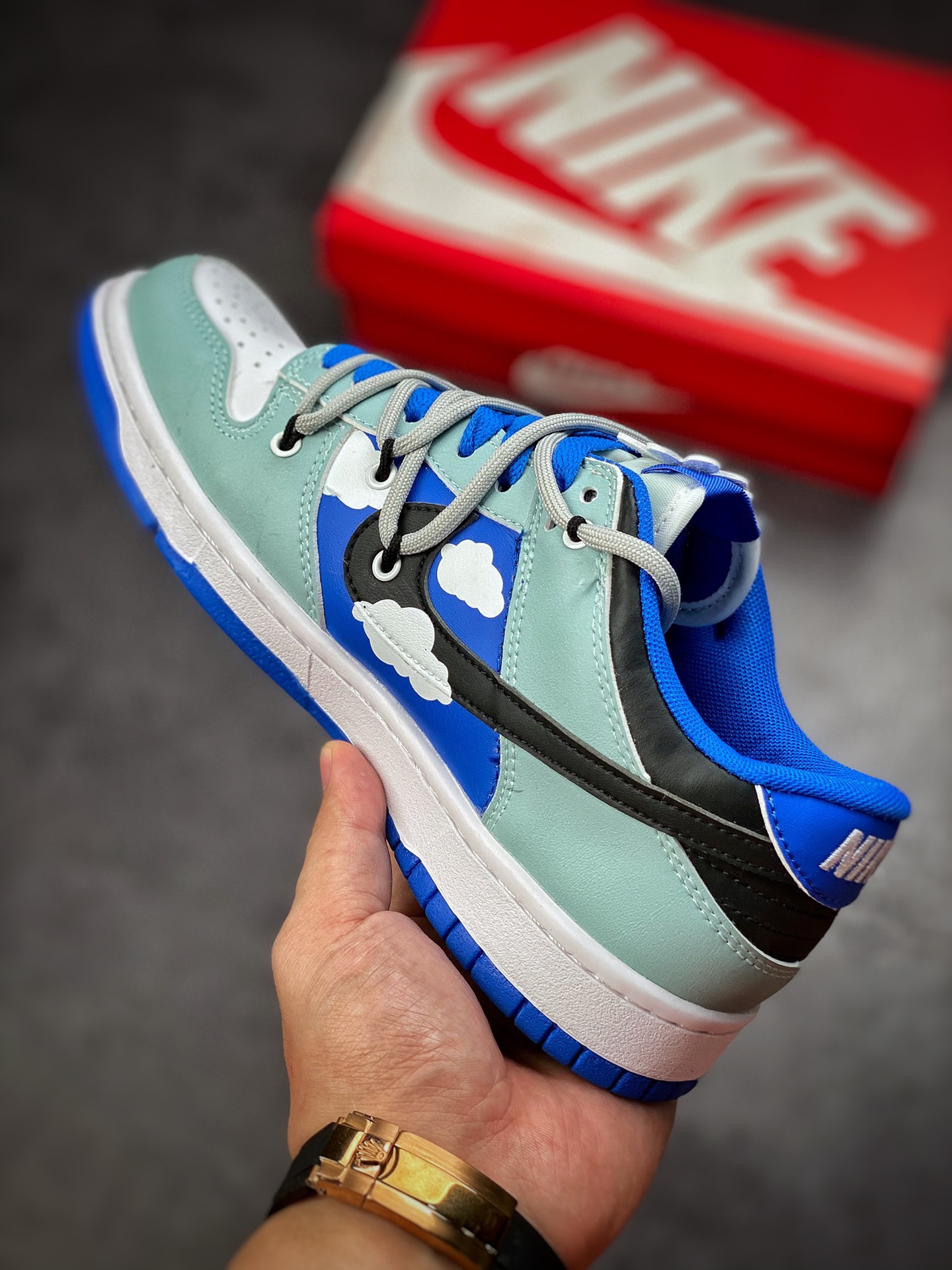 190 Futura x Nike Dunk Low SB联名 解构绑带滑板鞋 CW1590-104