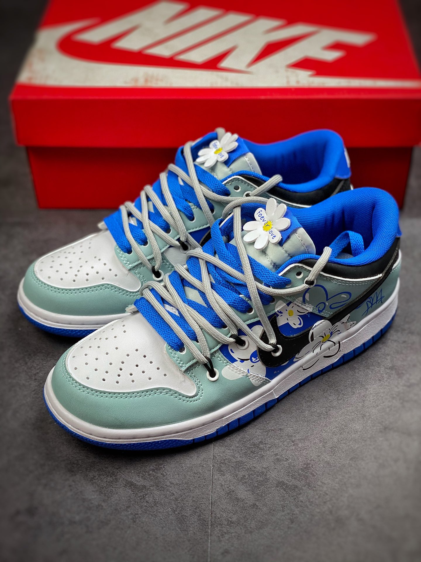 190 Futura x Nike Dunk Low SB联名 解构绑带滑板鞋 CW1590-104