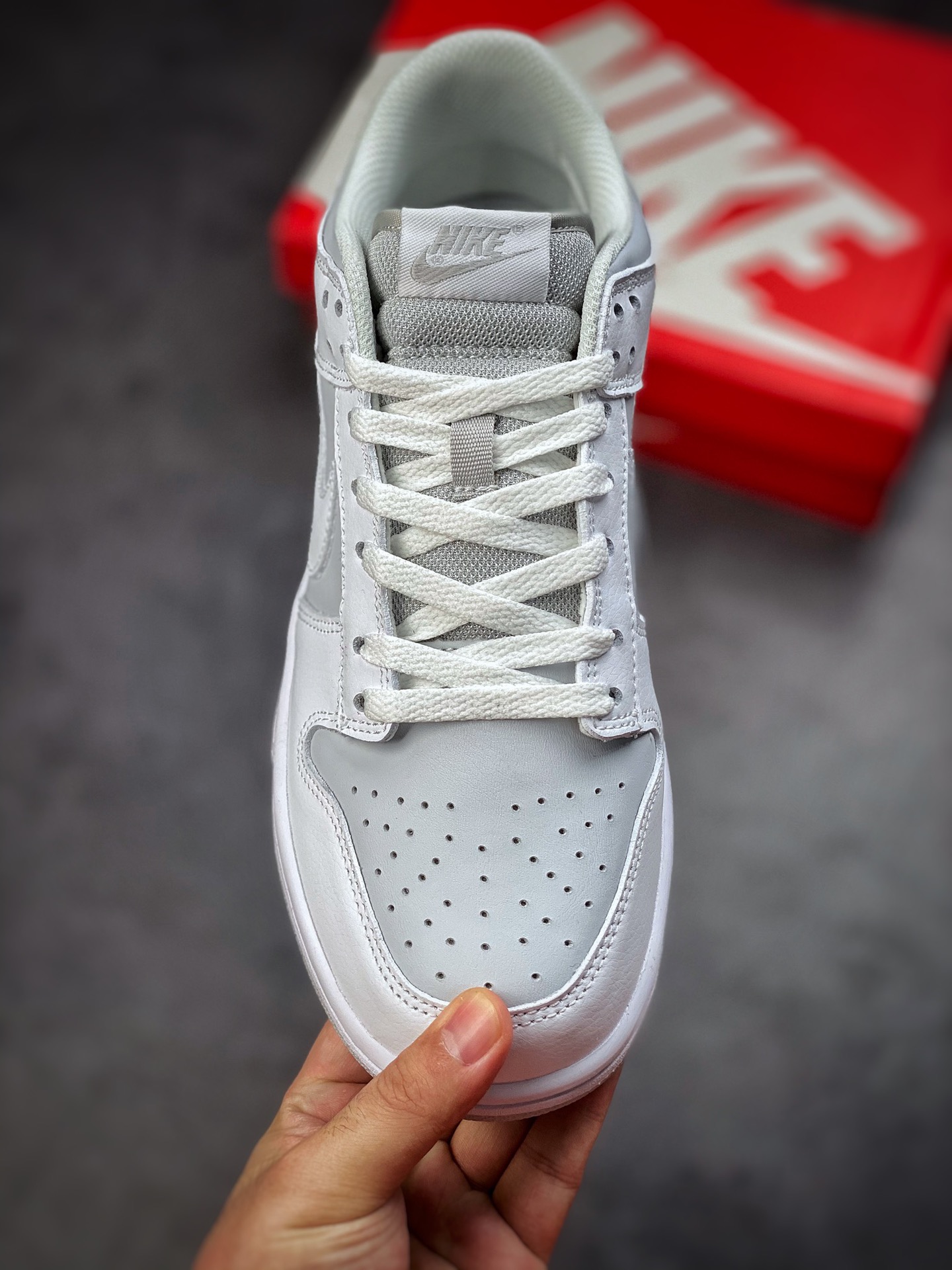 260 Nike SB Dunk low 进口头层 复刻经典灰白配色 309431-115