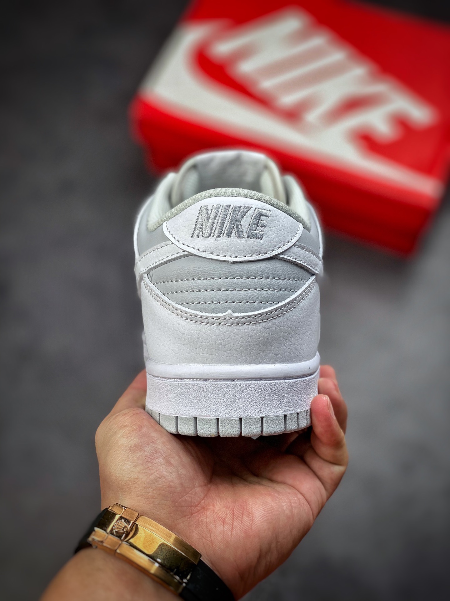 260 Nike SB Dunk low 进口头层 复刻经典灰白配色 309431-115