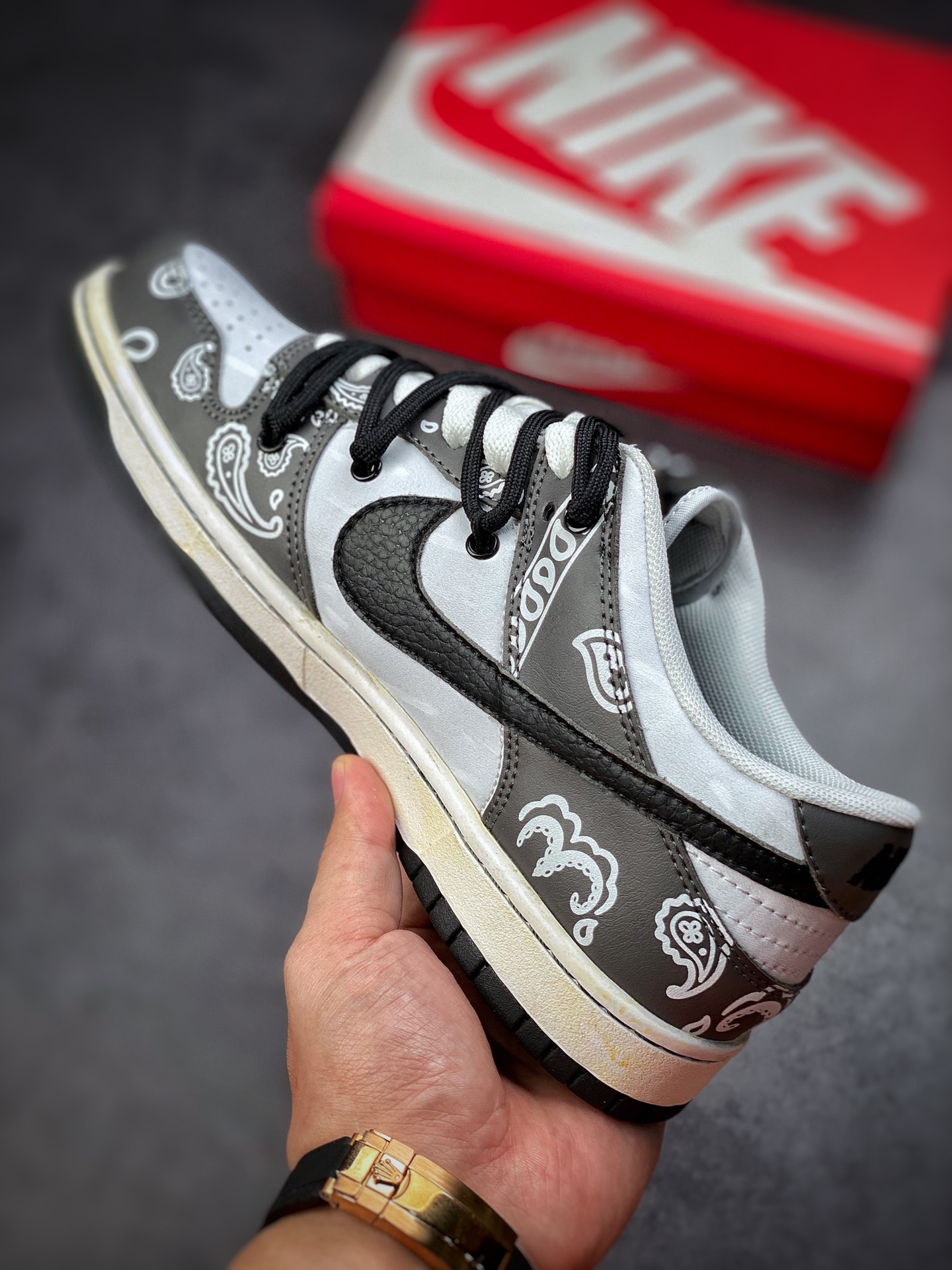 190 Futura x Nike Dunk Low SB联名 解构绑带滑板鞋 DD3363-002