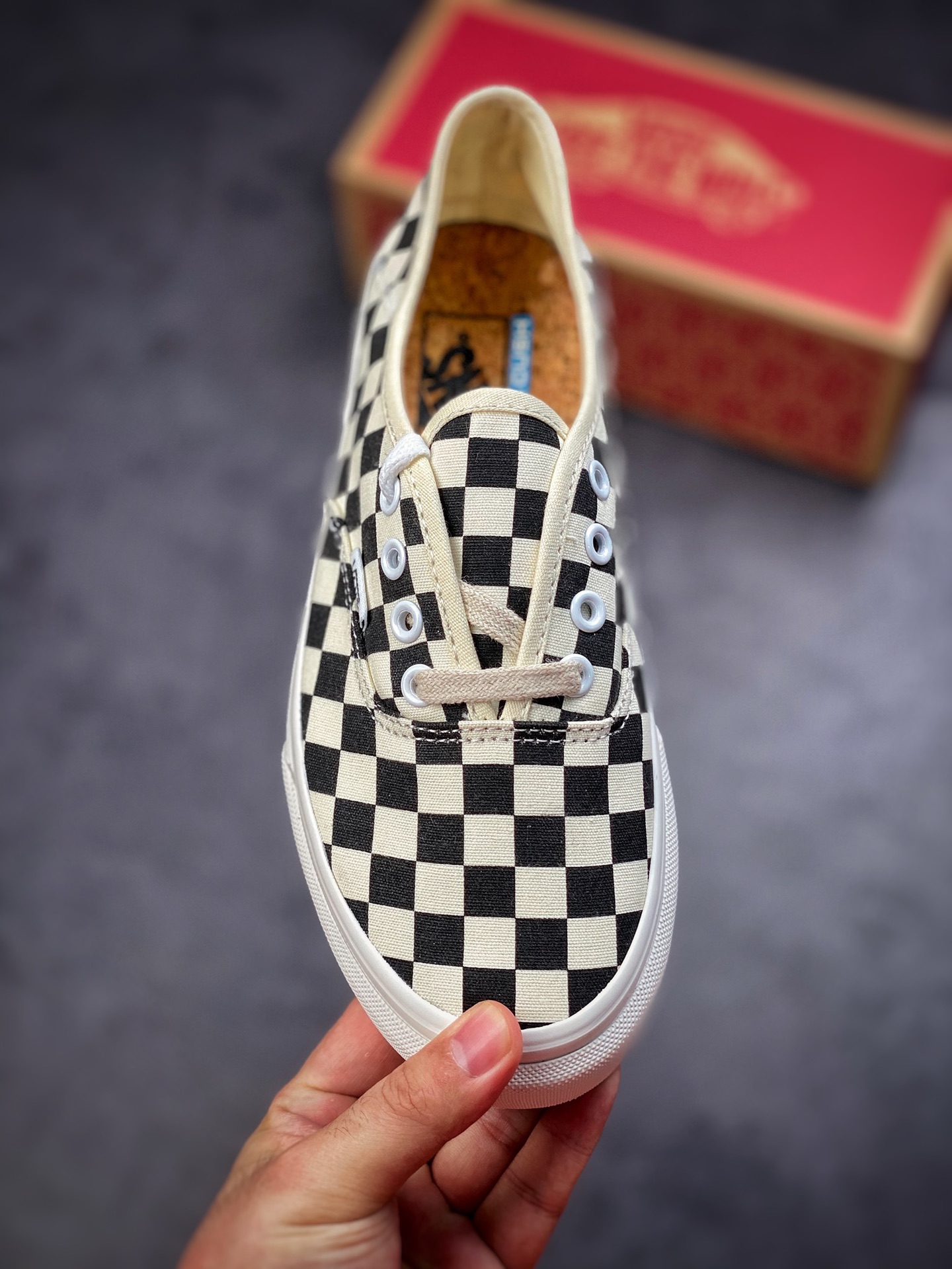 150 Vans Authentic增高环保棋盘格  VANS 新款Authentic SF复古黑白棋盘格低帮VN0A3MU642E