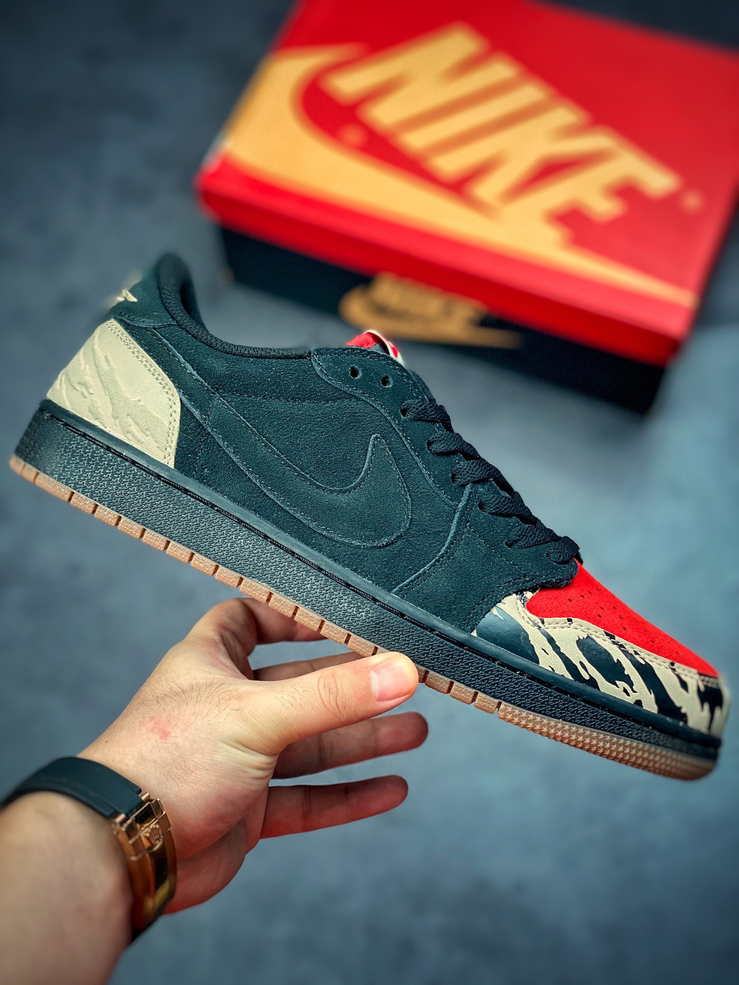 190 SoleFly x Air Jordan1 Low ”Carnivore” 野性美学低帮  DN3400-001