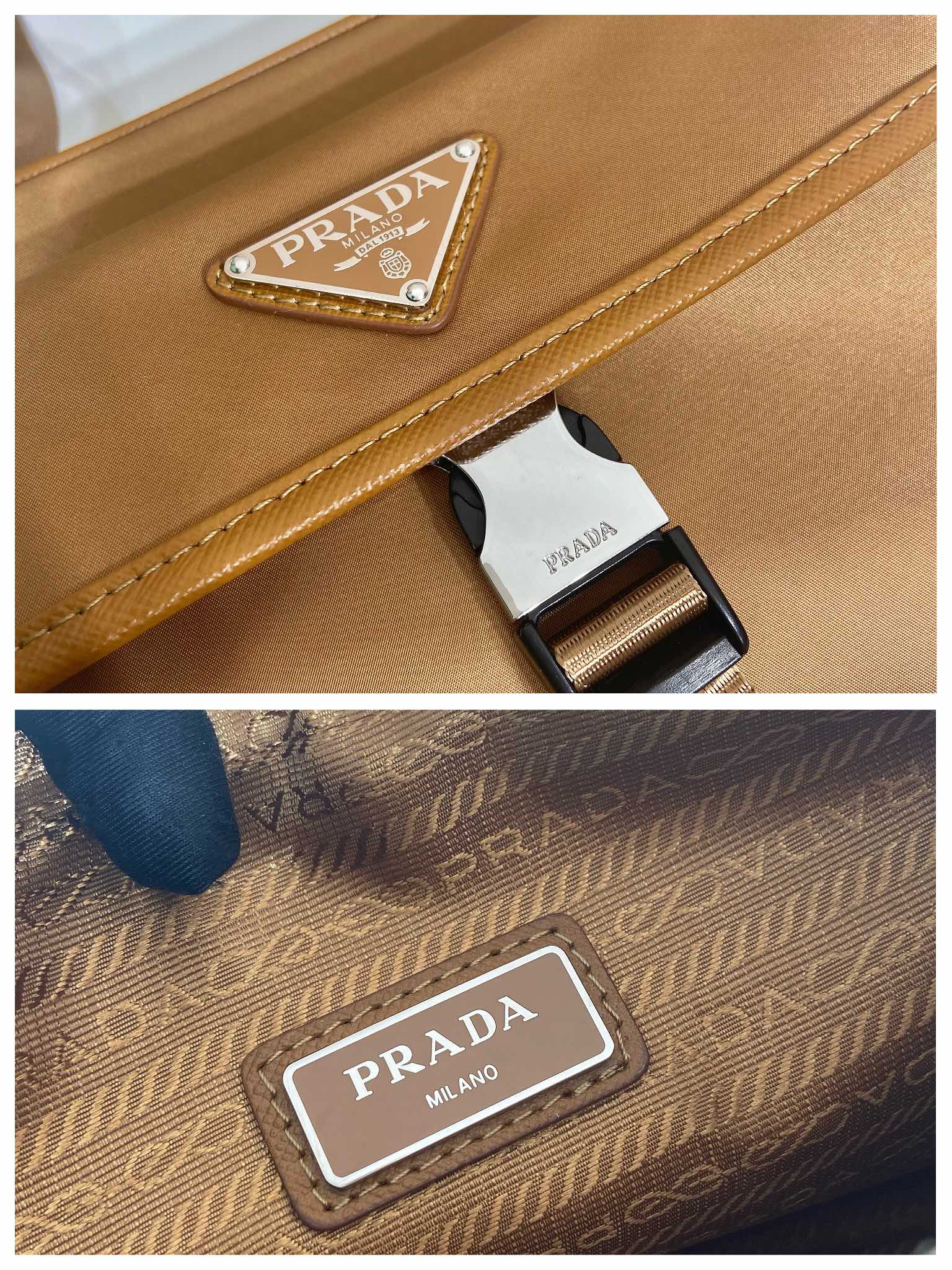 PRADA普拉达进口尼龙面料新款邮差包