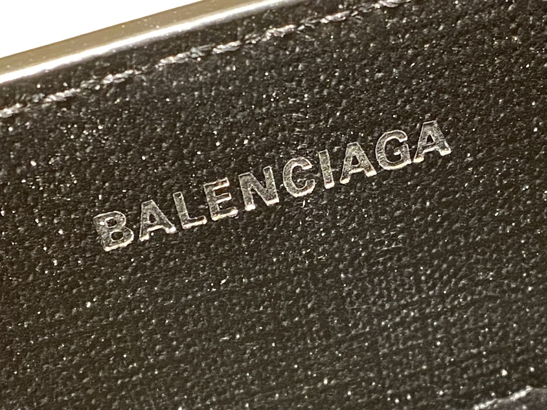 Balenciaga Shopping 20CM Bag 十字纹购物纸袋包 572411黑色