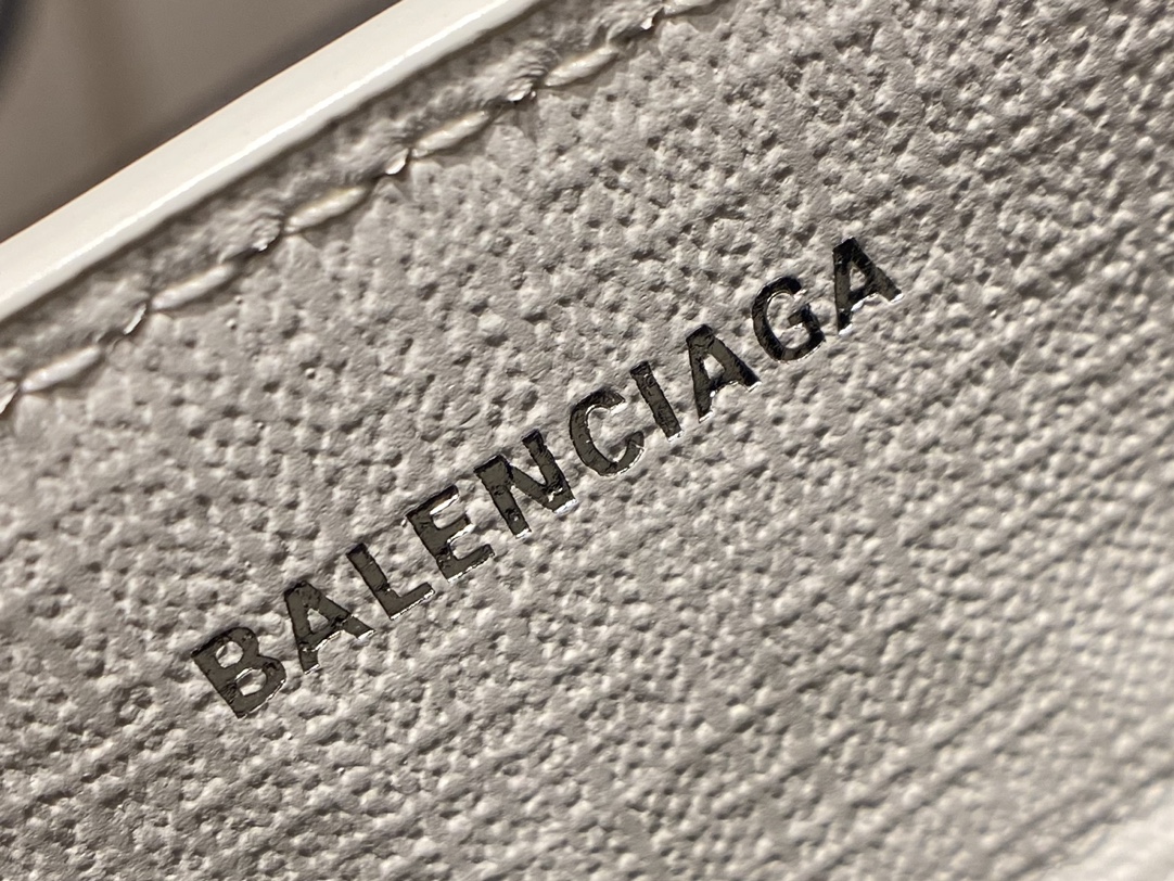Balenciaga Shopping 20CM Bag 十字纹购物纸袋包 572411白色