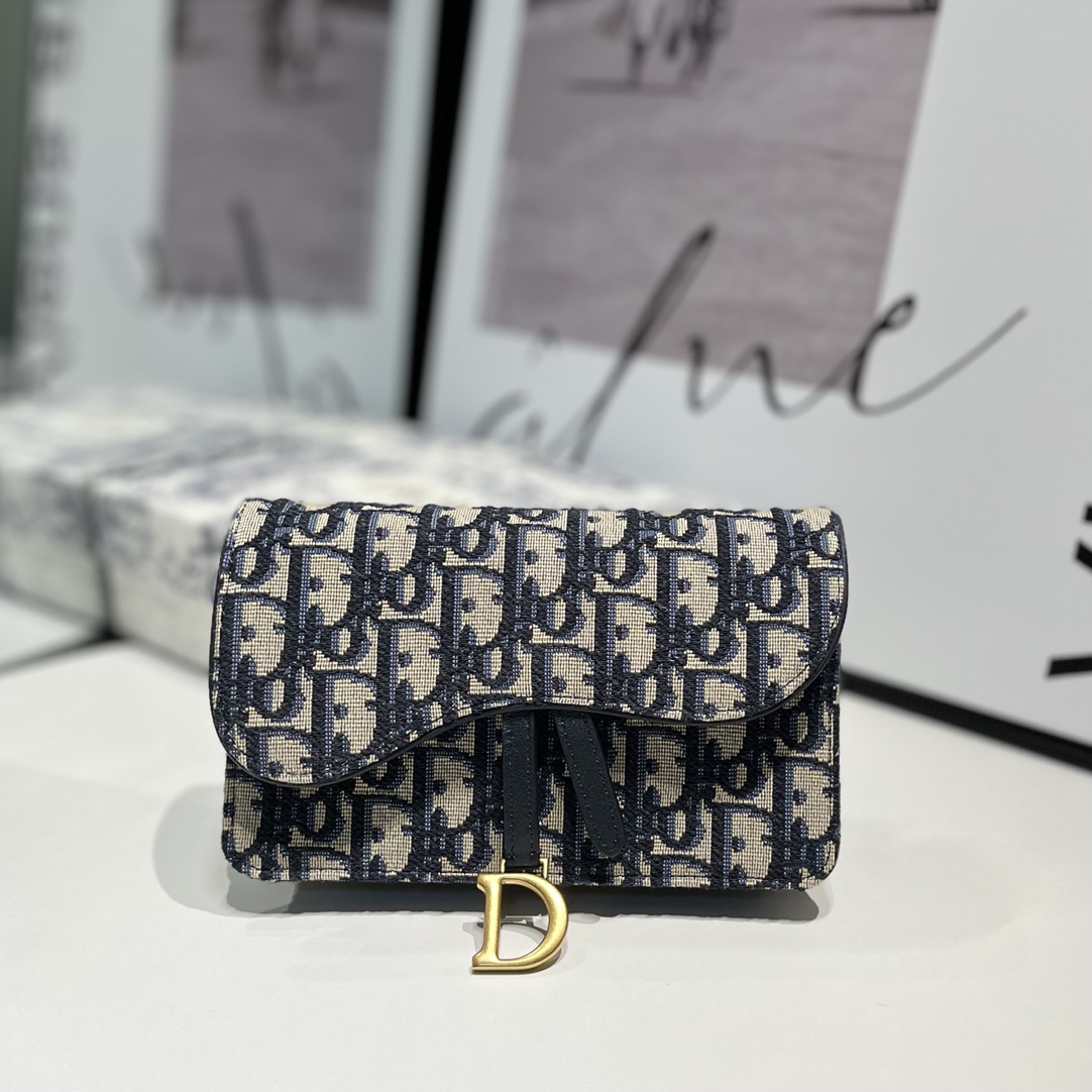 PPS5619 Riñonera clásica tipo alforja para presbicia con estampado retro y clásico Oblique, con exquisitos accesorios d…