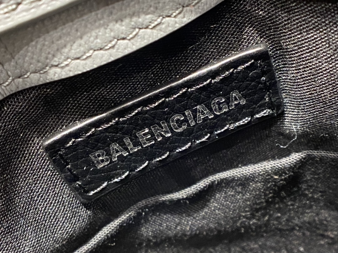 Balenciaga Shopping 12CM Bag 购物纸袋包 593826十字纹石墨灰