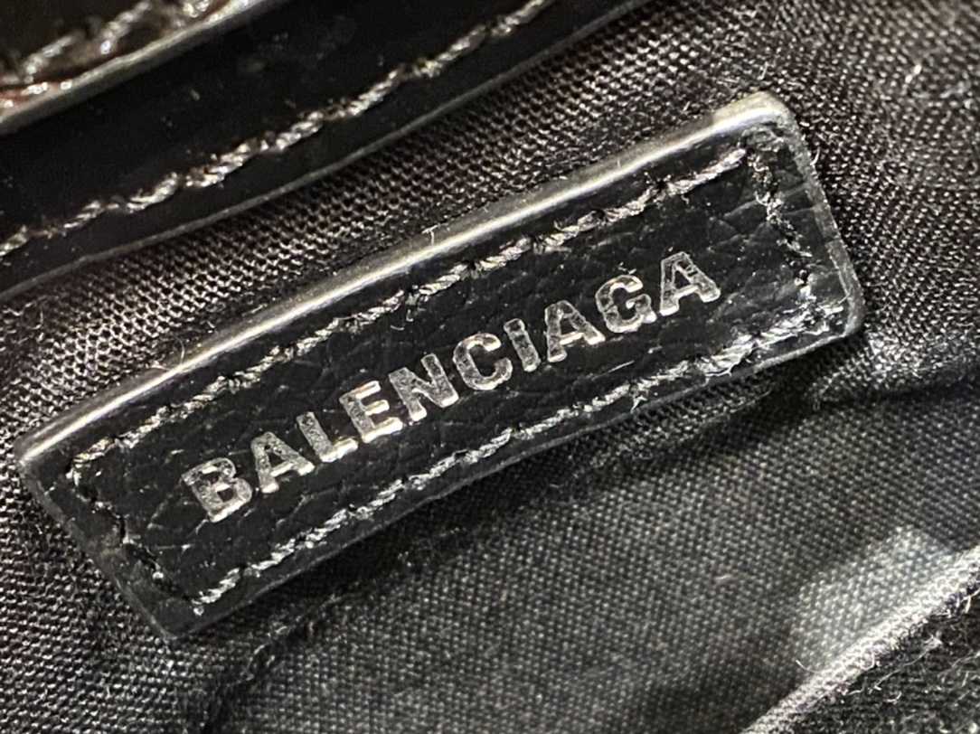 Balenciaga Shopping 12CM Bag 购物纸袋包 593826黑色鳄鱼纹