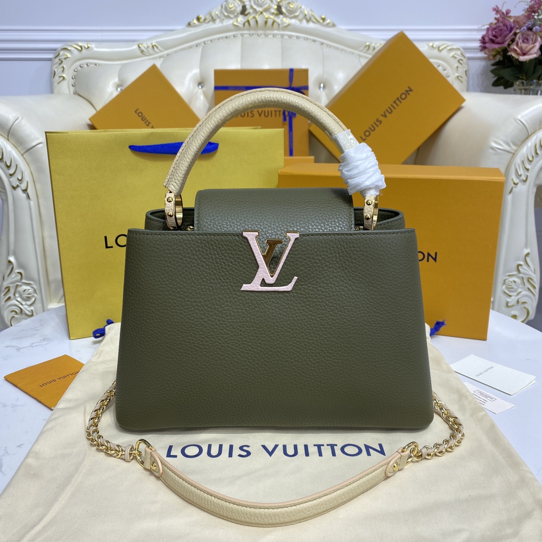 Louis Vuitton LV Capucines Perfect 
 Bags Handbags Splicing Cowhide Snake Skin M59516