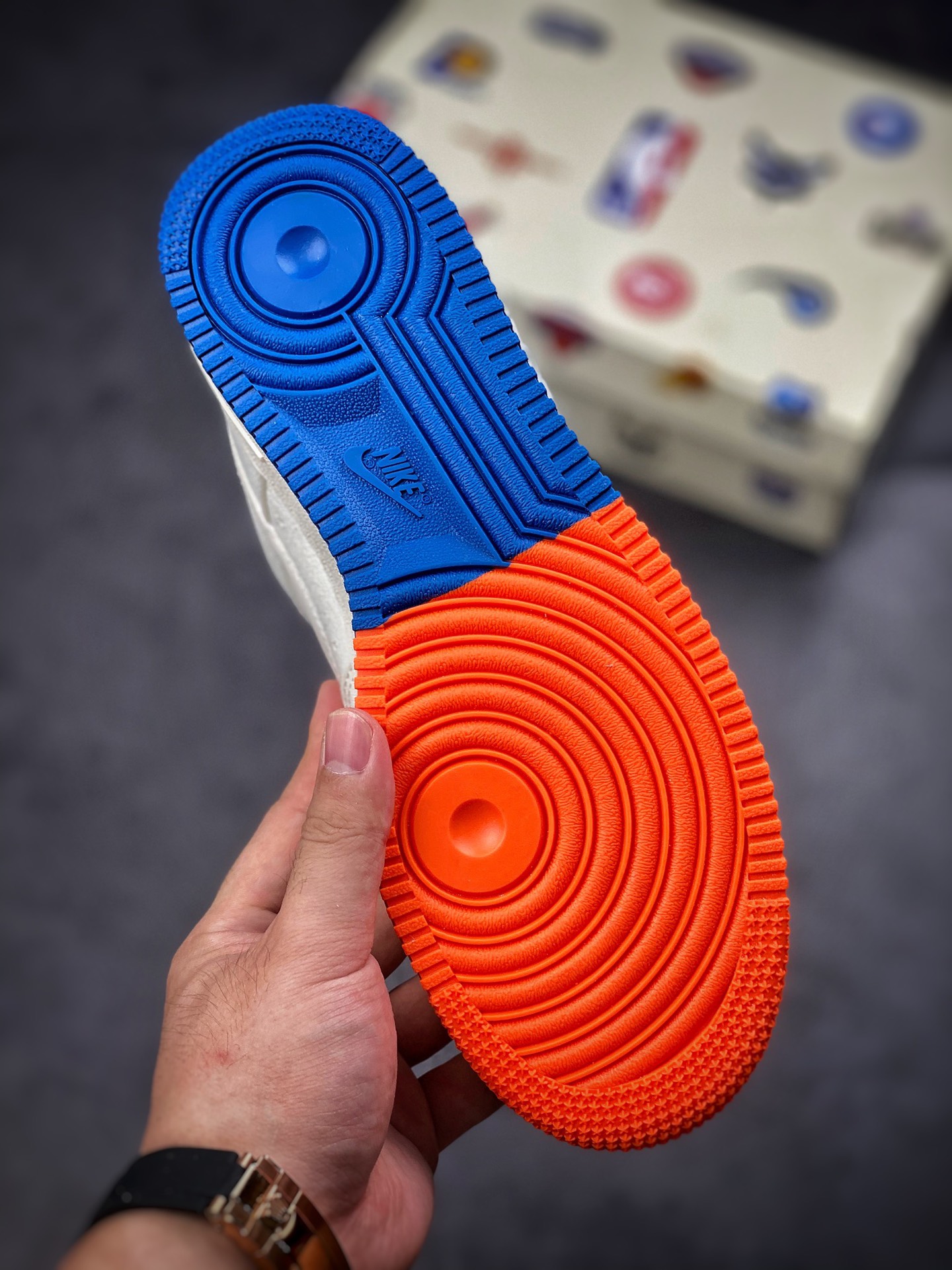 220 Nike Air Force 1 Low 07 串标白黄蓝渐变NA2022-003