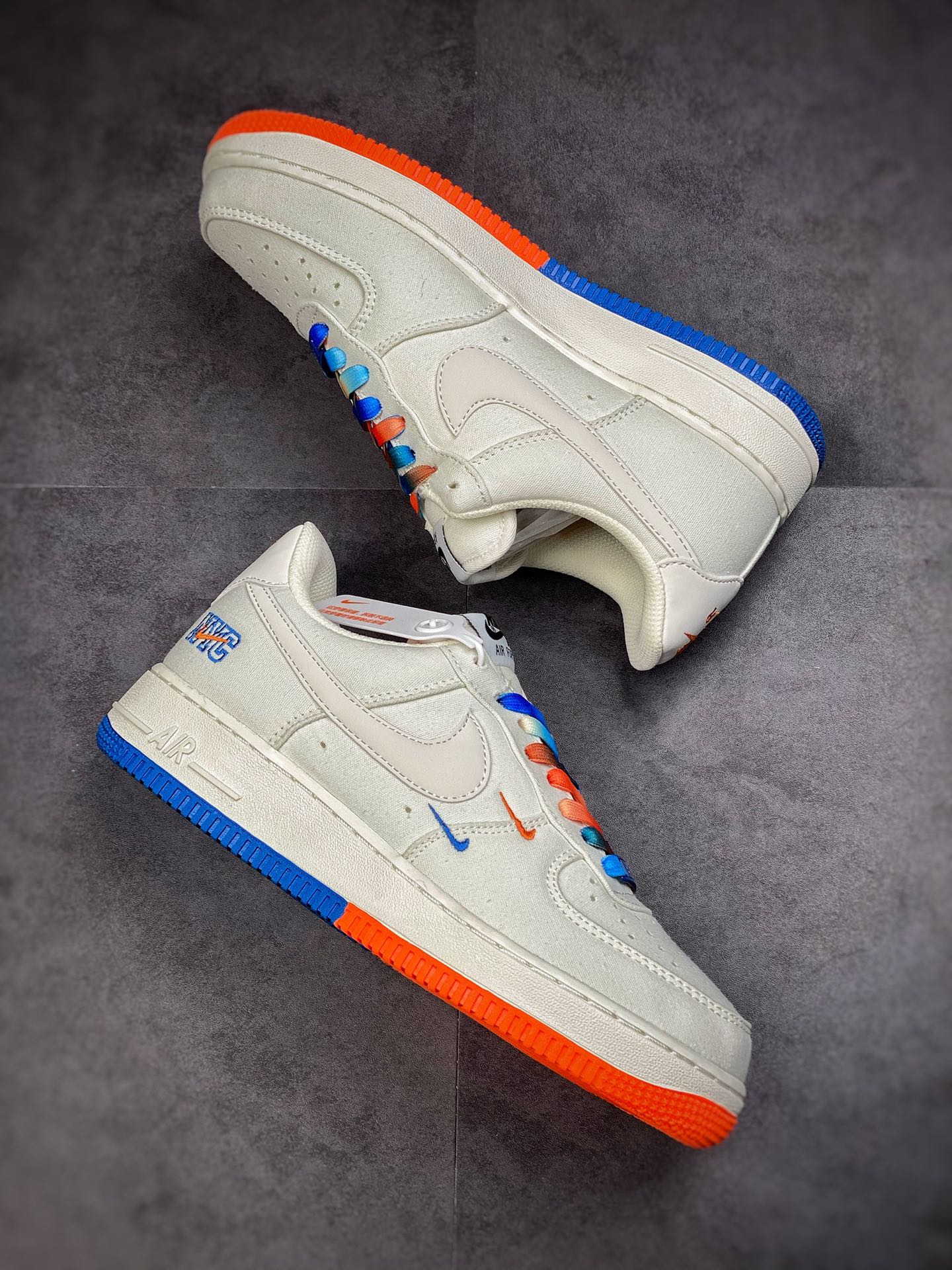 220 Nike Air Force 1 Low 07 串标白黄蓝渐变NA2022-003