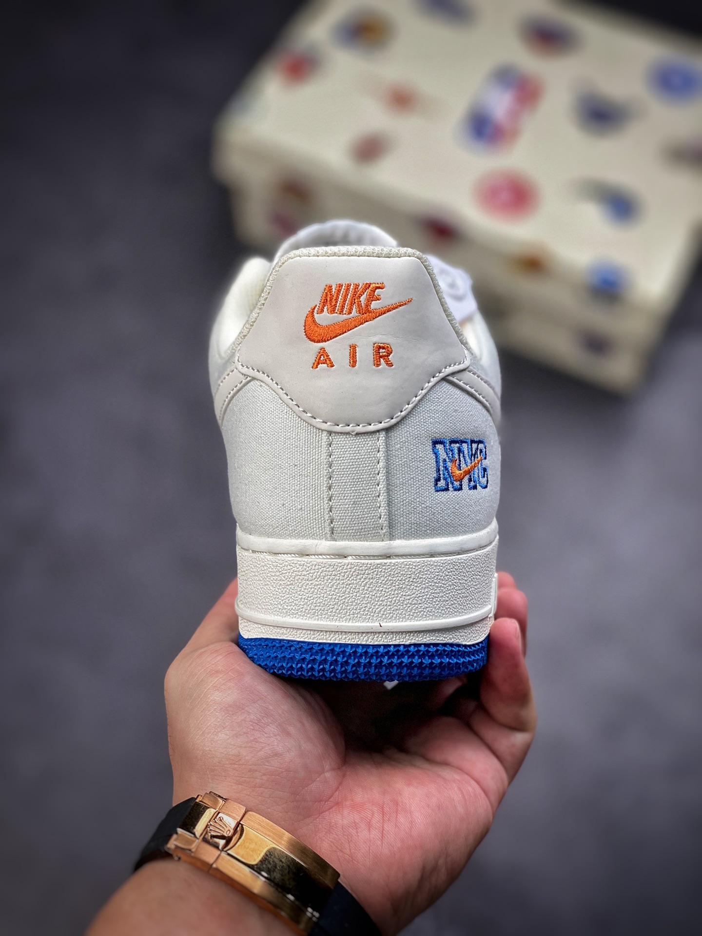 220 Nike Air Force 1 Low 07 串标白黄蓝渐变NA2022-003