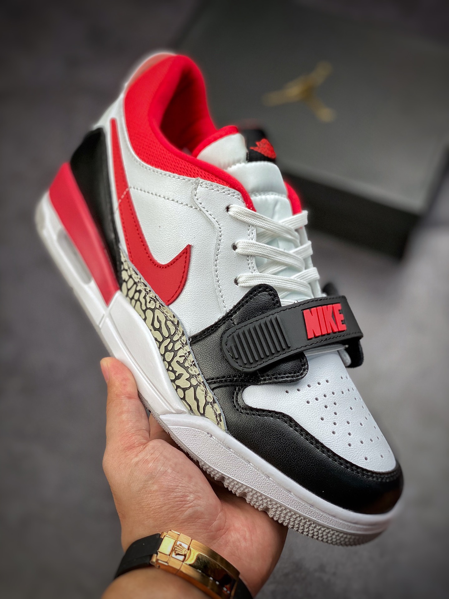 260 Air Jordan Legacy 312 黑白大学红灰爆裂纹 顶级纯原版本 CD7069-160