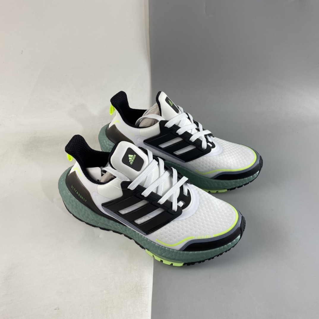 P200  Adidas UltraBoost 21 加厚爆米花袜套式针织鞋面休闲运动慢跑鞋 S23898