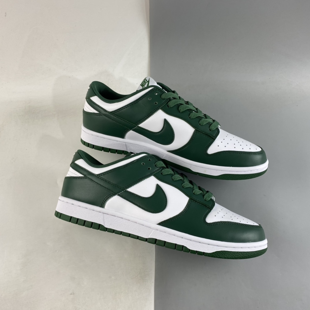 P350  Nike Dunk Low ”Varsity Green” 复古低帮休闲运动滑板板鞋 白绿 DD1391-101