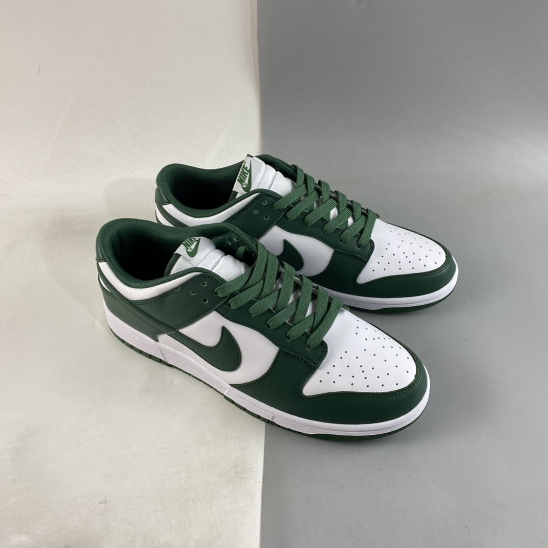 P350  Nike Dunk Low ”Varsity Green” 复古低帮休闲运动滑板板鞋 白绿 DD1391-101