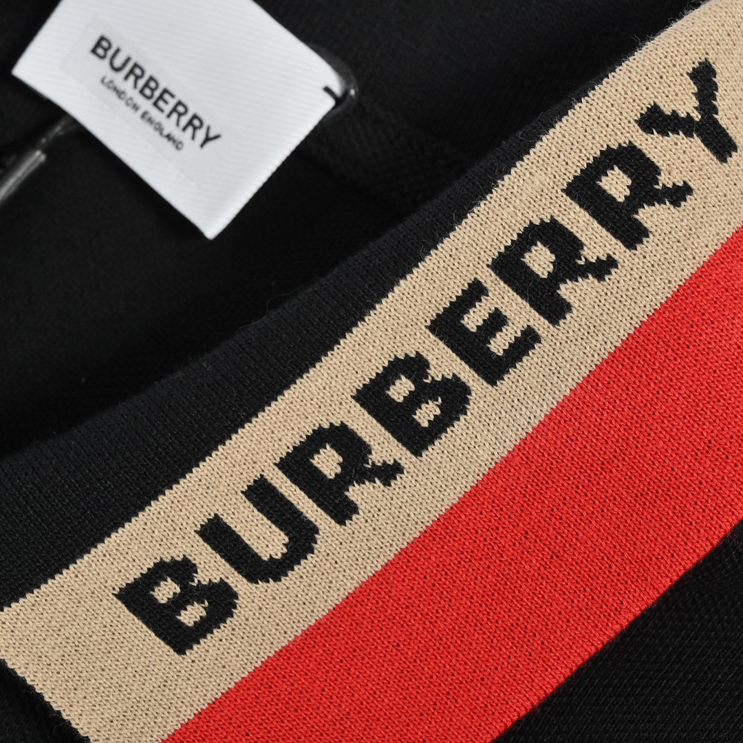 Burberry /巴宝莉 21ss 领口提花字母Polo短袖