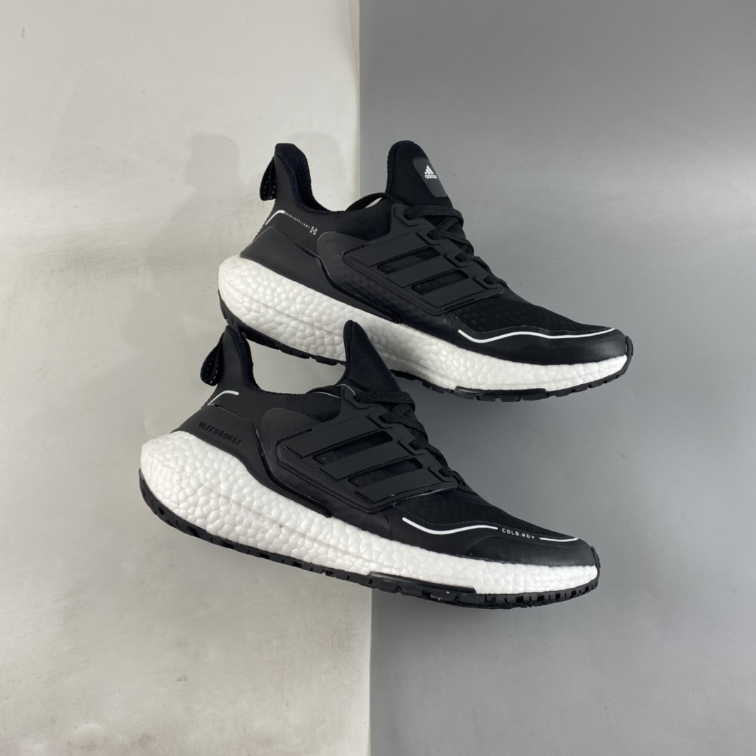 P200  Adidas UltraBoost 21 加厚爆米花袜套式针织鞋面休闲运动慢跑鞋 FZ2558