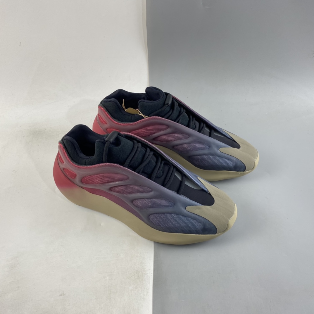 P320  Adidas Yeezy 700 V3 侃爷椰子700 V3 渐变霓虹配色 跑鞋 GW1814