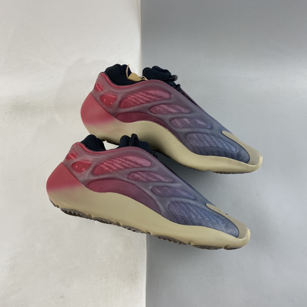 P320  Adidas Yeezy 700 V3 侃爷椰子700 V3 渐变霓虹配色 跑鞋 GW1814