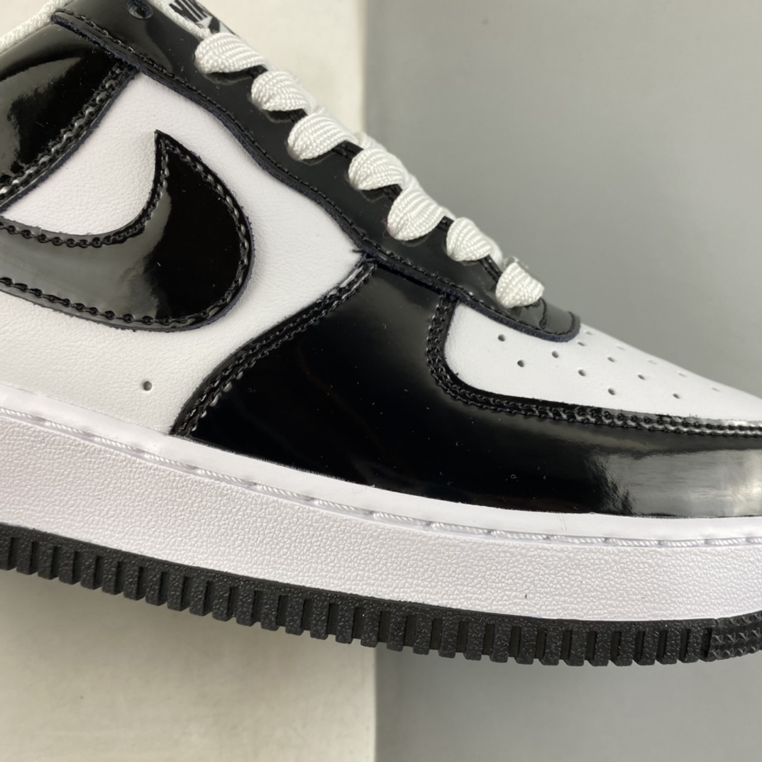 P220  Nike Air Force 1’07 Low 漆皮黑白 空军一号低帮休闲板鞋 DD1391-100