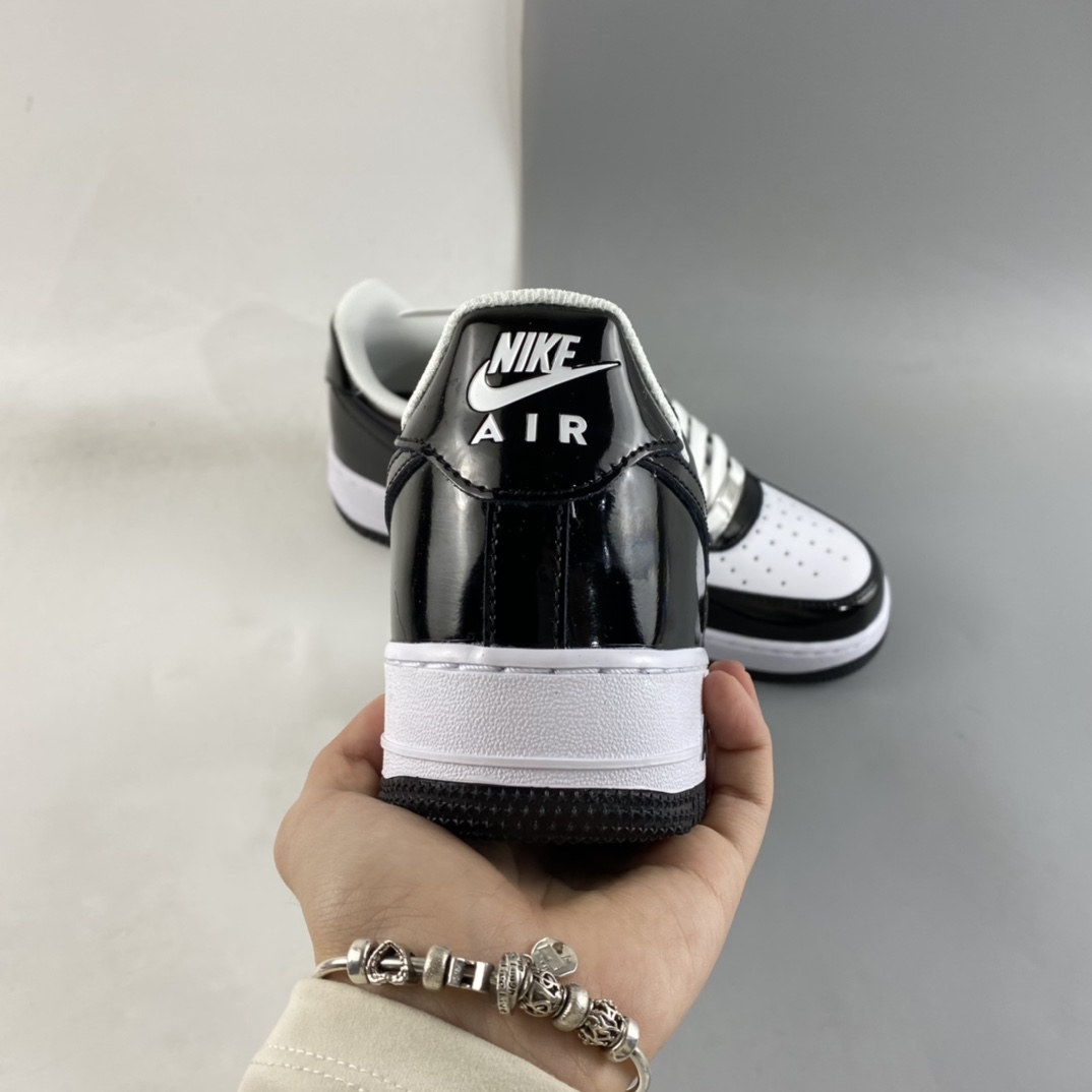P220  Nike Air Force 1’07 Low 漆皮黑白 空军一号低帮休闲板鞋 DD1391-100