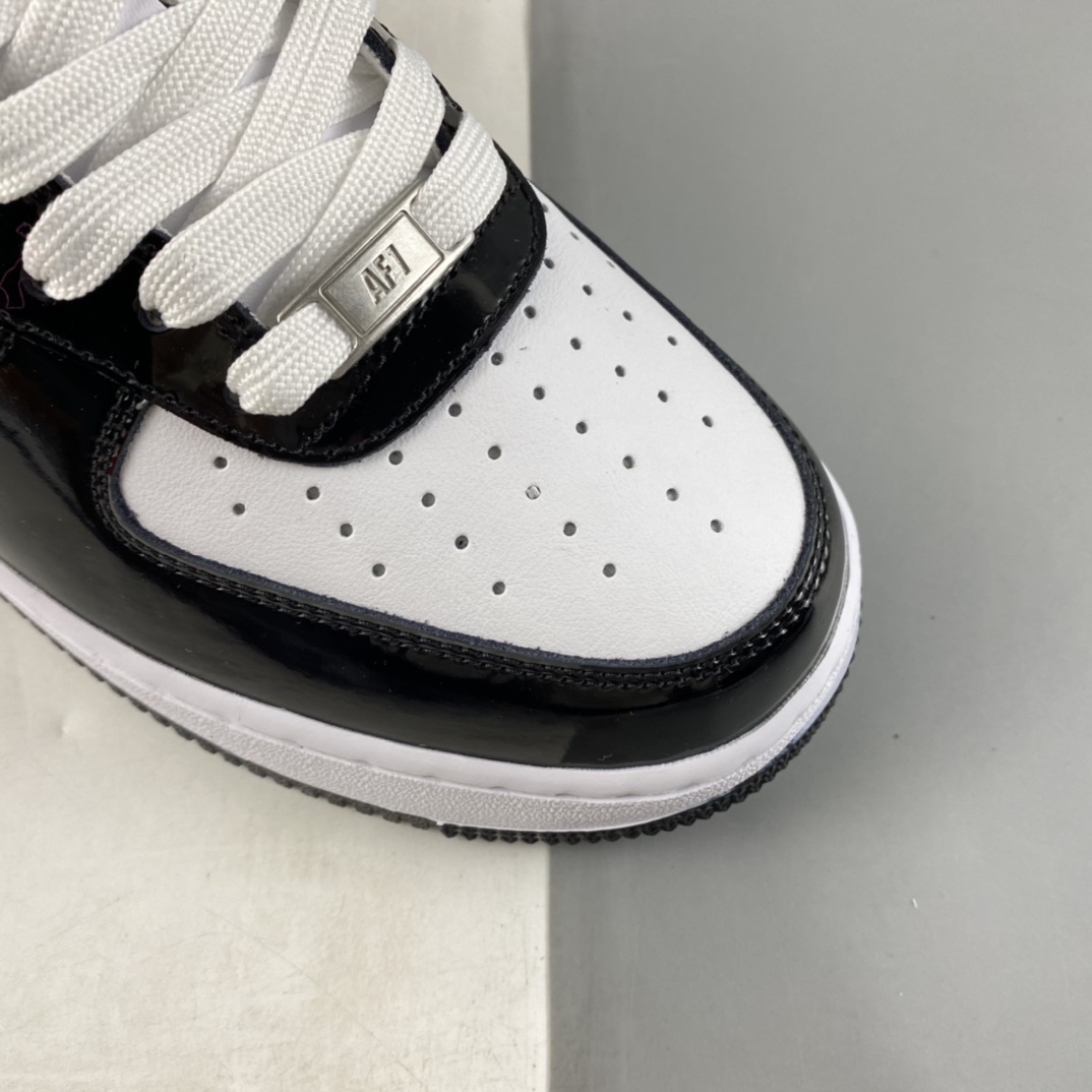 P220  Nike Air Force 1’07 Low 漆皮黑白 空军一号低帮休闲板鞋 DD1391-100