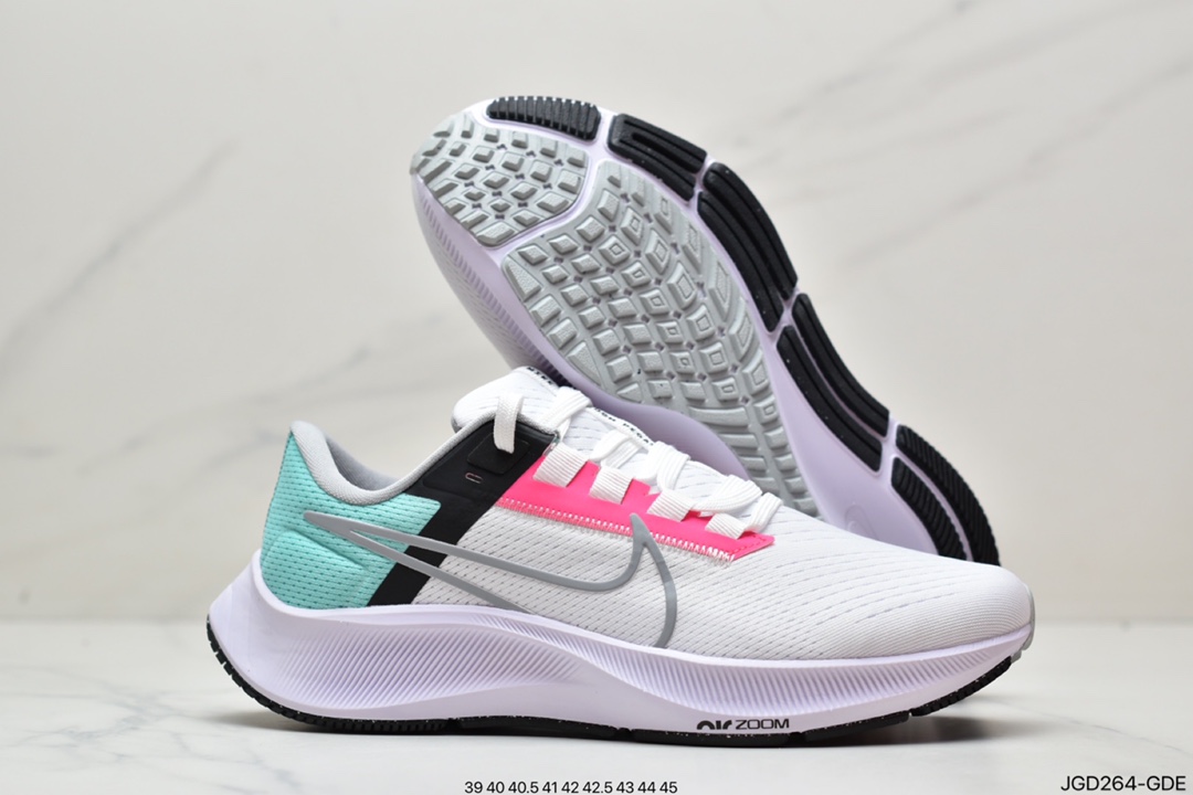 180 耐克Nike Zoom Pegasus 38代 飞马涡轮增压马拉松慢跑鞋  CW7356-102