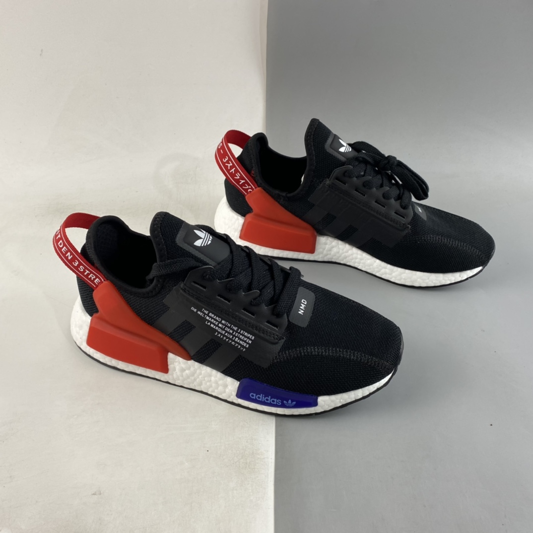 P200  Adidas NMD_R1 V2 阿迪三叶草低帮休闲爆米花跑步鞋 GW3553